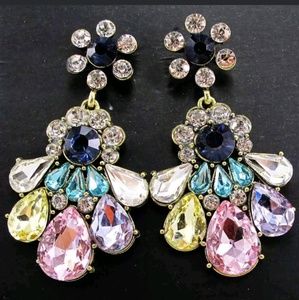 Mixed Crystal Dangle earrings